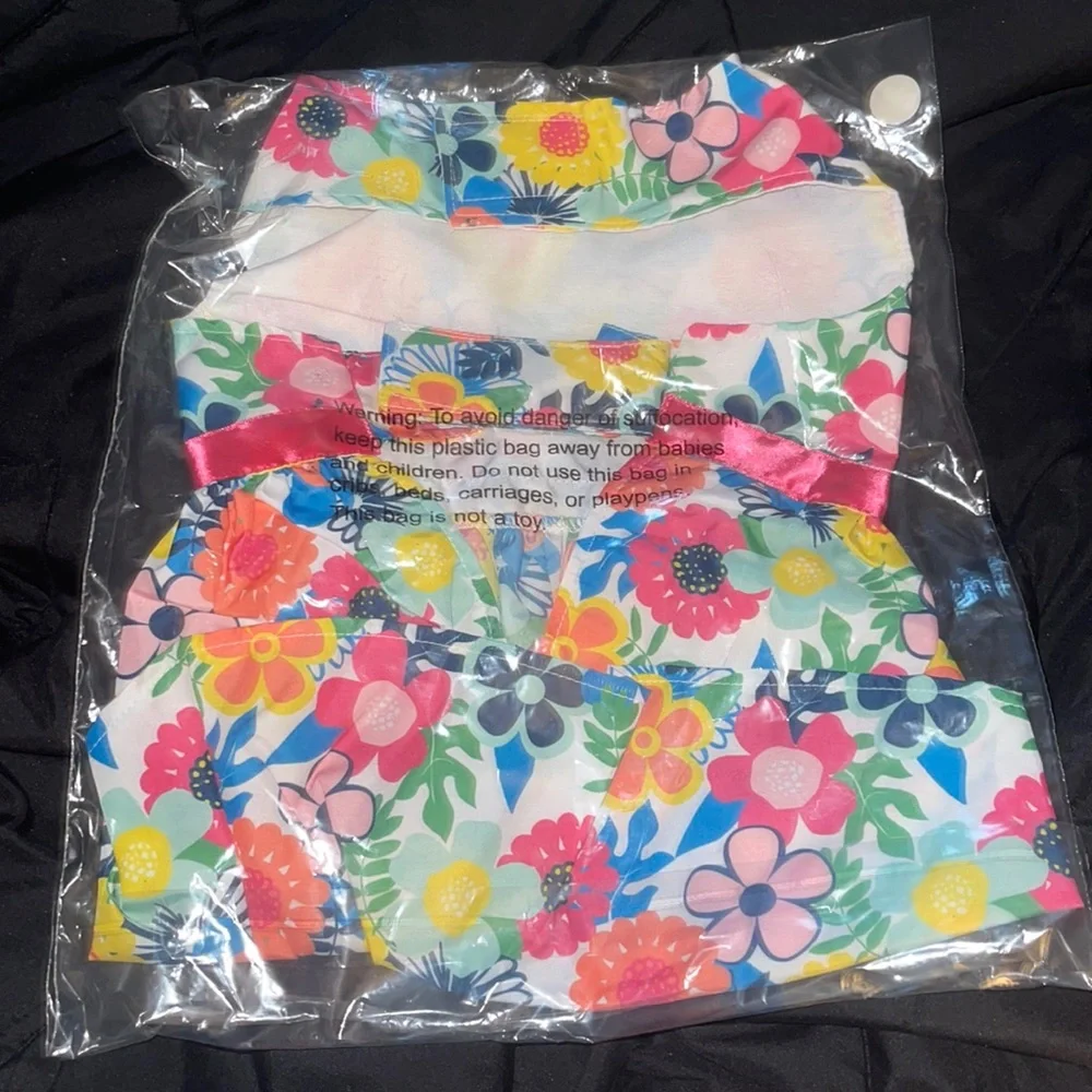 Vibrant Life Bright Floral Dog Dress, Size Small
